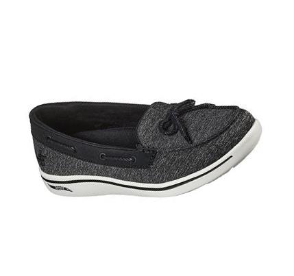 Dámské Mokasíny Skechers Arch Fit Uplift - Marine Černé Bílé | CZ_4624B