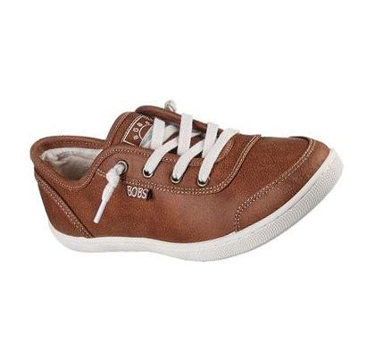 Dámské Mokasíny Skechers BOBS B Cute - Cozy Kick Hnědé | CZ_A624A