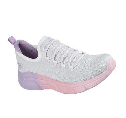 Dámské Mokasíny Skechers BOBS B Flex - Color Optics Bílé | CZ_I098L