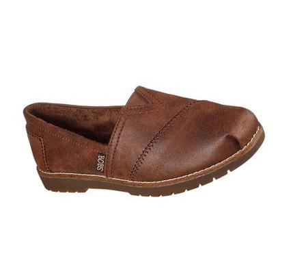 Dámské Mokasíny Skechers BOBS Chill Lugs - Urban Spell Hnědé | CZ_64790