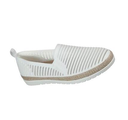 Dámské Mokasíny Skechers BOBS Flexpadrille 3.0 - Pastel Sky Bílé | CZ_4929B