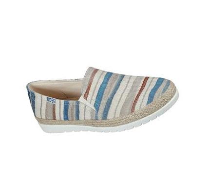 Dámské Mokasíny Skechers BOBS Flexpadrille 3.0 - River Stroll Béžový Viacfarebný | CZ_49798