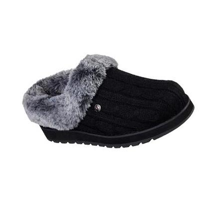 Dámské Mokasíny Skechers BOBS Keepsakes - Ice Angel Černé | CZ_4154R