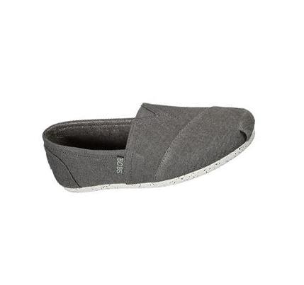 Dámské Mokasíny Skechers BOBS Plush - Nature's Kiss Šedé | CZ_3074L