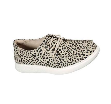 Dámské Mokasíny Skechers BOBS Skipper - Port Jefferson Leopard | CZ_3274A