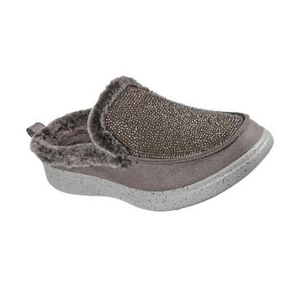 Dámské Mokasíny Skechers BOBS Skipper - Outward On Šedé | CZ_42045