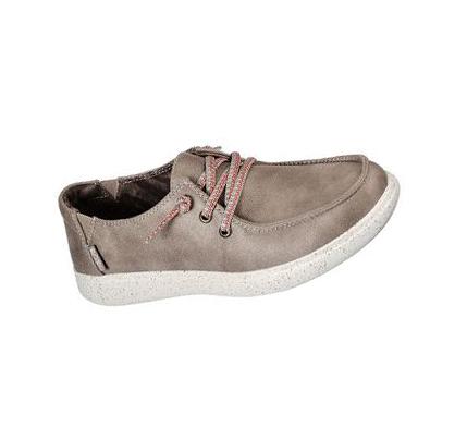 Dámské Mokasíny Skechers BOBS Skipper - Sandbar Social Šedé Hnědé | CZ_6454L