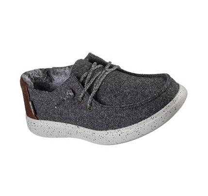 Dámské Mokasíny Skechers BOBS Skipper - Fuzzy Frenzy Šedé | CZ_6549D