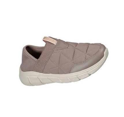 Dámské Mokasíny Skechers BOBS Sportovní B Flex - Mighty Puff Šedé Hnědé | CZ_6229B