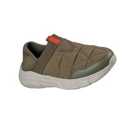 Dámské Mokasíny Skechers BOBS Sportovní B Flex - Mighty Puff Olivy Zelené | CZ_6254L
