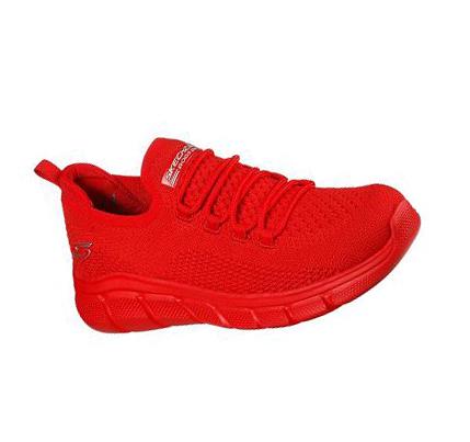 Dámské Mokasíny Skechers BOBS Sportovní B Flex - Color Connect Červené | CZ_66225
