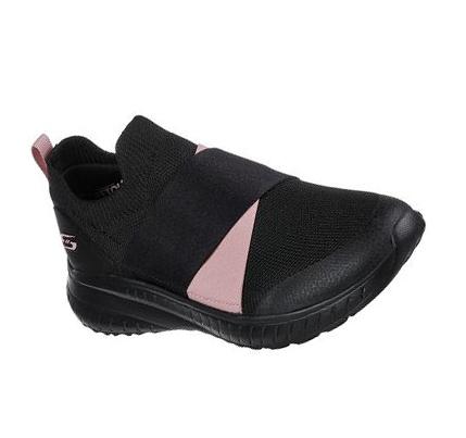 Dámské Mokasíny Skechers BOBS Squad Chaos - Cross Roadz Černé | CZ_I4485