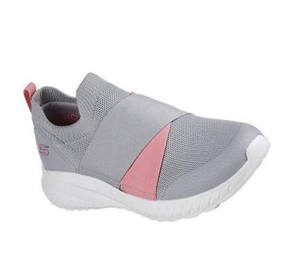 Dámské Mokasíny Skechers BOBS Squad Chaos - Cross Roadz Šedé | CZ_I473D