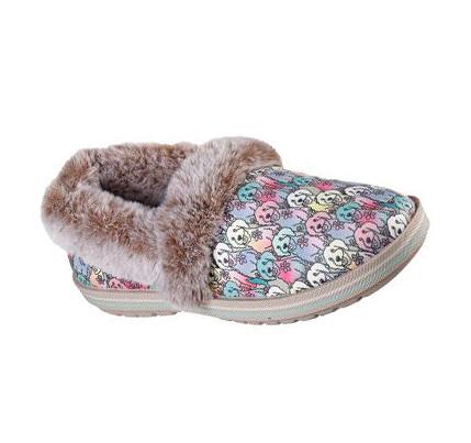 Dámské Mokasíny Skechers BOBS Too Cozy - Zimní Howl Béžový Viacfarebný | CZ_3779X
