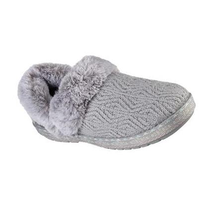 Dámské Mokasíny Skechers BOBS Too Cozy - Deco Drifter Šedé | CZ_3954K