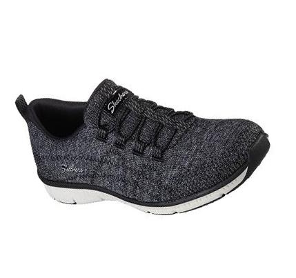 Dámské Mokasíny Skechers Be-Cool - Mood Boost Černé Bílé | CZ_A8460