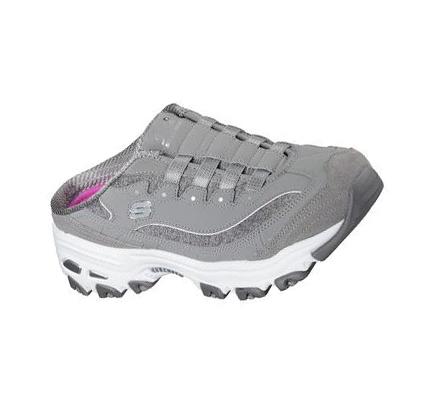 Dámské Mokasíny Skechers D'lites - Resilient Šedé Bílé | CZ_61740