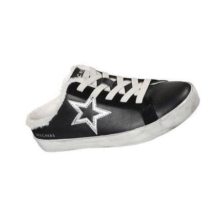 Dámské Mokasíny Skechers Diamond Starz - Wear-Ever Černé | CZ_46290