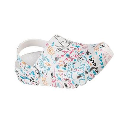 Dámské Mokasíny Skechers Foamies: Arch Fit Footsteps - Flower Pups Bílé Viacfarebný | CZ_5554C