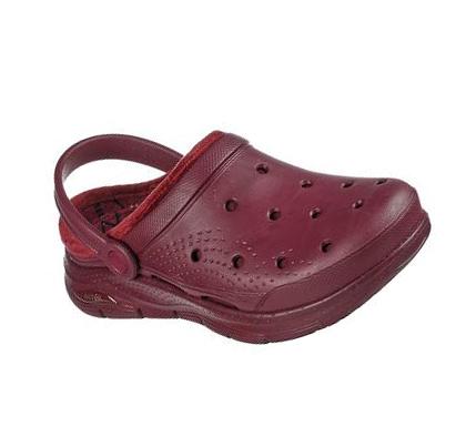 Dámské Mokasíny Skechers Foamies: Arch Fit Podšité - Cozy Gal Vínové | CZ_6129E