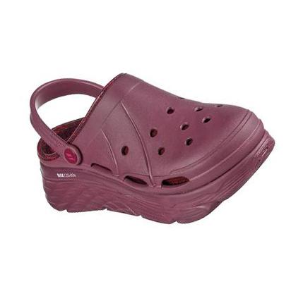 Dámské Mokasíny Skechers Foamies: Max Cushioning Podšité - Whirlwind Vínové | CZ_7979D