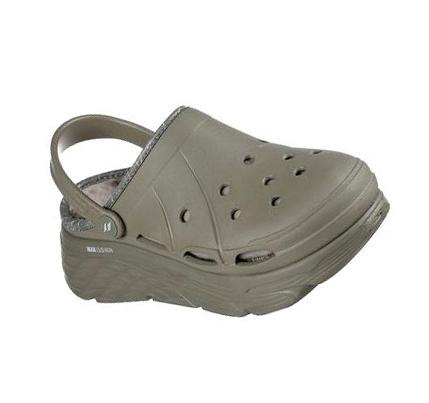 Dámské Mokasíny Skechers Foamies: Max Cushioning Podšité - Whirlwind Olivy Zelené | CZ_8004B