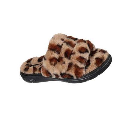Dámské Mokasíny Skechers GO Lounge: Arch Fit Lounge - Furrreal Leopard | CZ_7529B