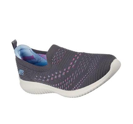 Dámské Mokasíny Skechers Ultra Flex - Fresh Step Šedé Viacfarebný | CZ_5724W