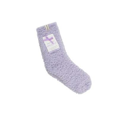 Dámské Ponožky Skechers GO LOUNGE Furry Crew - 2 Pack Fialové | CZ_34440