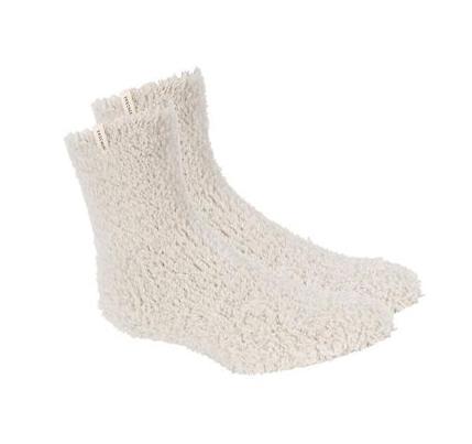Dámské Ponožky Skechers GO LOUNGE Furry Crew - 2 Pack Bílé | CZ_3447B