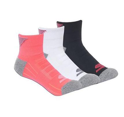 Dámské Ponožky Skechers Half Terry Atletické - 3 Pack Růžové Černé | CZ_3097P