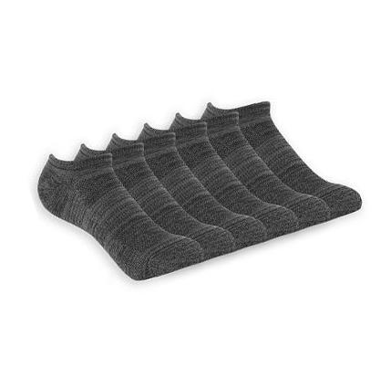 Dámské Ponožky Skechers Low Cut Half Terry - 6 Pack Šedé | CZ_3072W