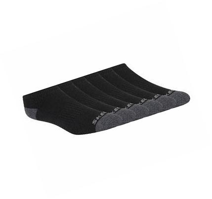 Dámské Ponožky Skechers Low Cut Na Chození - 6 Pack Černé | CZ_32093