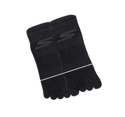 Dámské Ponožky Skechers Low Cut Špicí - 2 Pack Černé | CZ_3369B