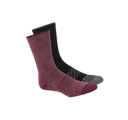 Dámské Ponožky Skechers Merino Wool Crew - 2 Pack Červené | CZ_3409P