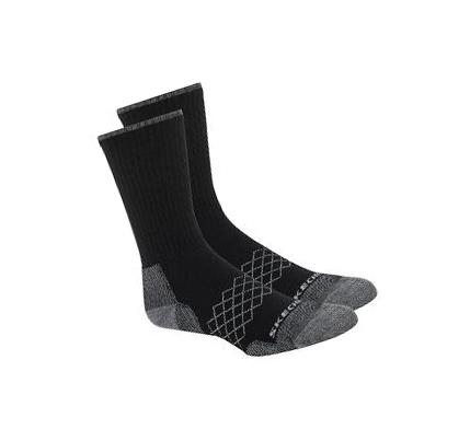 Dámské Ponožky Skechers Merino Wool Crew - 2 Pack Černé | CZ_34198