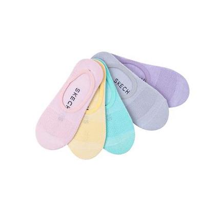 Dámské Ponožky Skechers Microfiber Liner - 5 Pack Světle Růžové | CZ_3259X