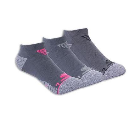 Dámské Ponožky Skechers No Show Microfiber - 3 Pack Šedé | CZ_3144A