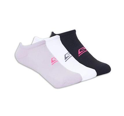 Dámské Ponožky Skechers No Show Stretch - 3 Pack Levandule Viacfarebný | CZ_3322R