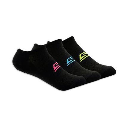 Dámské Ponožky Skechers No Show Stretch - 3 Pack Černé | CZ_3334L