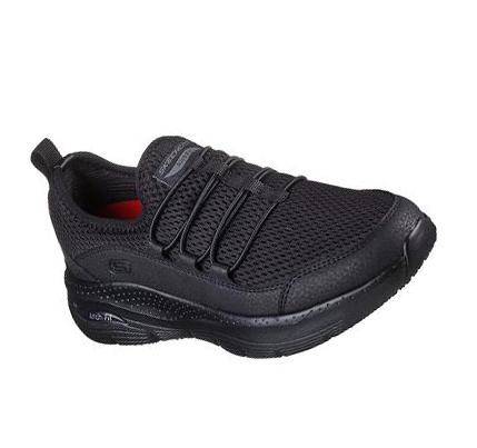 Dámské Pracovní Obuv Skechers Arch Fit SR - Jitsy Černé | CZ_3846A
