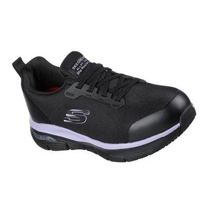 Dámské Pracovní Obuv Skechers Arch Fit SR - Evzan Černé Fialové | CZ_3971E