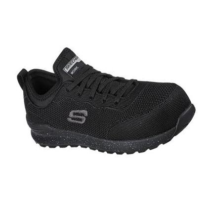 Dámské Pracovní Obuv Skechers Bulklin - Balran Comp Špicí Černé | CZ_5496S