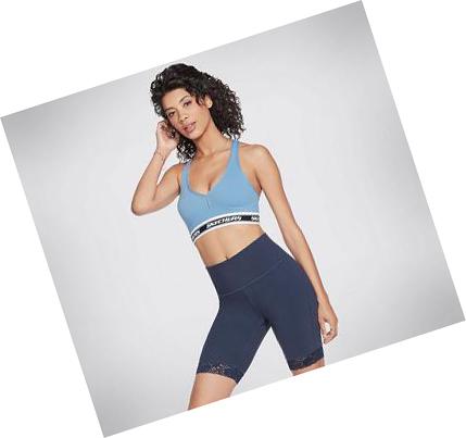 Dámské Sportovní Podprsenky Skechers GO WALK Jacquard Blankyt | CZ_4784A