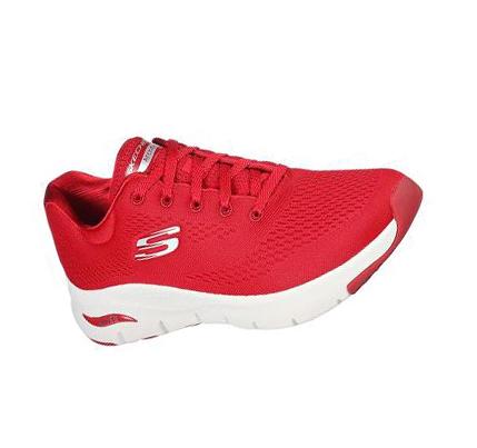 Dámské Trekové Boty Skechers Arch Fit - Big Appeal Červené | CZ_41738