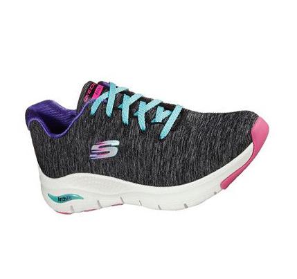 Dámské Trekové Boty Skechers Arch Fit - Pillow Walker Černé Viacfarebný | CZ_4548A