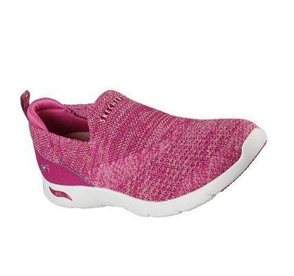 Dámské Trekové Boty Skechers Arch Fit Refine - Don't Go Růžové | CZ_4299X