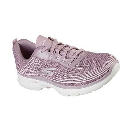 Dámské Trekové Boty Skechers GO WALK 6 - Stunning Glow Fialové | CZ_5748K