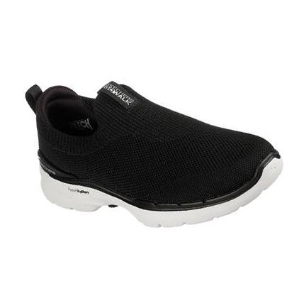Dámské Trekové Boty Skechers GO WALK 6 - Vibrant Smile Černé Bílé | CZ_5923G