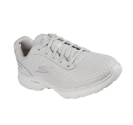 Dámské Trekové Boty Skechers GO WALK 6 - Venecia Bílé | CZ_A498K
